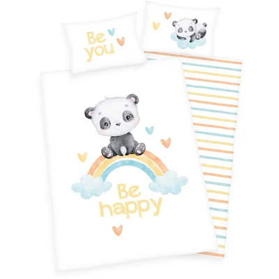 Abbildung von Baby Best Babybettwäsche &quot;Regenbogen Panda&quot;, (2 tlg.), mit liebevollem Motiv