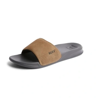 Abbildung von Reef ONE Slide Pantolette flach, Herren, Größe: 35, Grey/tan Kunststoff