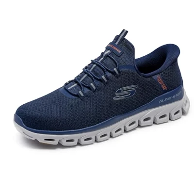 Abbildung von Skechers Herren Glide Step Noxus Hands Free Slip in Sneaker, Marineblau, 39 EU