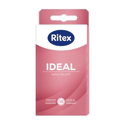 Abbildung von Ritex Kondome «Ideal» extra Feucht Packung mit, 10 St., feuchte mit 50% mehr Gleitmittel