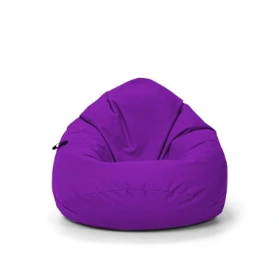 Abbildung von Nadimaideal Sitzsack Tropfenform Kastanie Bodenkissen für Kinder &amp; Erwachsene Indoor Outdoor Gaming Sitzkissen Beanbag Füllung EPS Perlen (Lila, XXL Durchmesser 88 cm)