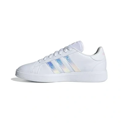Abbildung von adidas Damen Grand Court Base 2.0 Shoes Schuhe, Cloud White/Cloud White/Clear pink, 42 2/3 EU