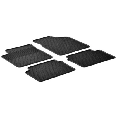 Abbildung von Gledring 0195 Fußmattensatz Gummi vorne und hinten 4 schwarz 750mm 550mm HYUNDAI: i10 I
