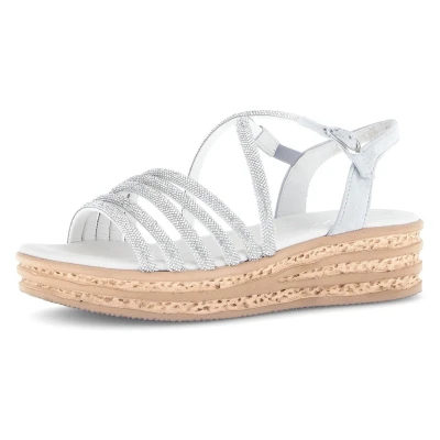 Abbildung von Gabor Keilsandalette, Damen, Größe: 36, Silber/light grey Schuhe