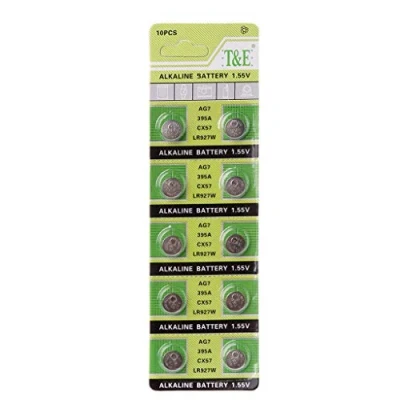 Abbildung von LANCHEN 10PCS Alkaline Batterie AG7 1,55V Knopfzelle Uhrenbatterien LR927 LR57 SR927W 399 GR927 395A
