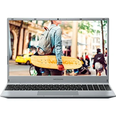 Abbildung von MEDION E15302 39,5 cm (15,6 Zoll) Full HD Notebook (AMD Ryzen 5 3500U, 8GB DDR4 RAM, 512GB M.2 PCIe SSD, AMD Radeon Vega 8, Webcam, Win 10 Home)