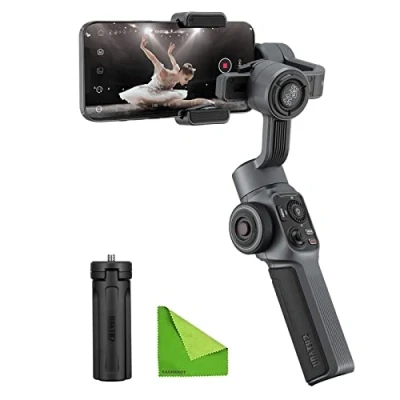 Abbildung von Zhiyun Smooth 5 Professioneller Gimbal Stabilisator für iPhone 13 Pro Max Mini 12 11 XS X XR 8 7 6 Plus Android Smartphone Handy 3 Achsen Gimble w/Gesicht Objekt Tracking Bewegung Zeitraffer POV