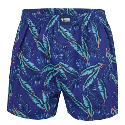 Abbildung von Happy Shorts WIDE Mouse WITH Hearts Boxershorts, Herren, Größe: XL, Tropical leaves