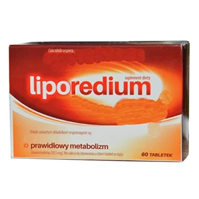 Abbildung von Aflofarm, Liporedium fein, 60 Tabletten, Abnehmen, Stoffwechsel intensivieren, 6 pflanzliche Extrakte, Kolanuss, Cayenne Pfeffer, Garcinia cambogia, bittere Orange, schnell prima kapseln
