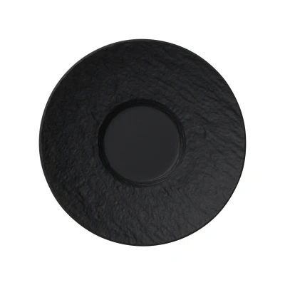 Abbildung von Villeroy &amp; Boch Espresso Untertasse Manufacture Rock Schwarz ø 12 cm