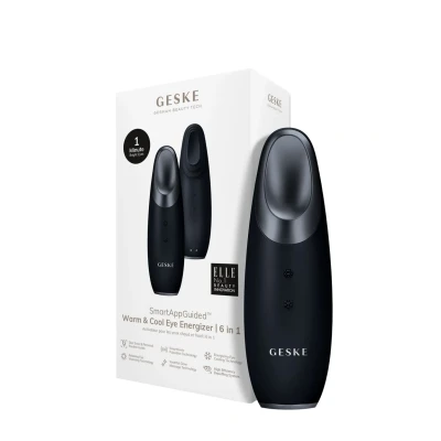 Abbildung von GESKE SmartAppGuided™ Warm &amp; Cool Eye Energizer 6 in 1 Augenmassagegerät Massagegerät gegen Augenringe Tränensäcke und Schlupflider entfernen Elektrische Augenmassage