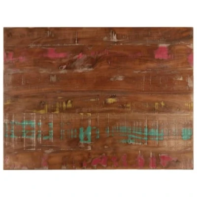 Abbildung von vidaXL Tischplatte, Holzplatte Rechteckig, Massivholzplatte für Tisch Esstisch Couchtisch, Ersatztischplatte, 90x70x1,5cm Altholz Massiv