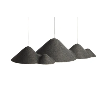 Abbildung von LOOM DESIGN LED Hängelampe Panorama schwarz/grau Filz 106 cm