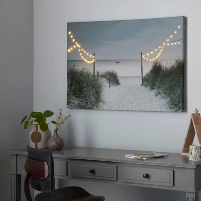 Abbildung von Art for the home LED Bild &quot;Strand 60x90cm&quot;, (1 St.)
