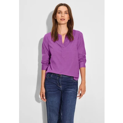 Abbildung von Cecil IN Unifarbe Bluse, Damen, Größe: XL, Lila