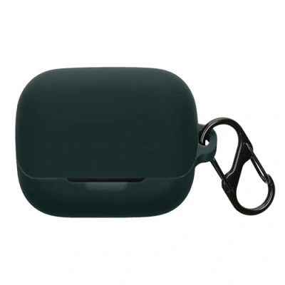 Abbildung von kwmobile Hülle kompatibel mit Anker Soundcore K20i Kopfhörer Silikon Schutzhülle Etui Case Cover Schoner in Dunkelgrün