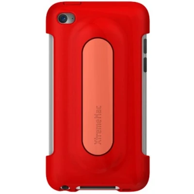 Abbildung von XtremeMac IPT SS5 73 SnapStand Cherry Bomb Schutzhülle für Apple iPod Touch 4/5G mit Stand Funktion rot