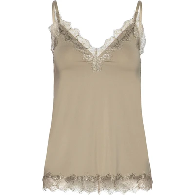 Abbildung von rosemunde Unterhemd &quot;Billie Strap Top&quot;, wunderschöner Vintage Spitzenbesatz an Ausschnitt und Saum