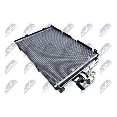 Abbildung von NTY CCS PL 009 Klimakondensator ohne Trockner 631x386x16 Aluminium OPEL: Corsa C Schrägheck, Combo Tour, Kasten / Kombi