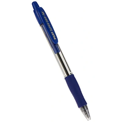 Abbildung von PILOT 714352 154904 Druckkugelschreiber SUPER GRIP M, Strichfarbe: blau, 1 Stück