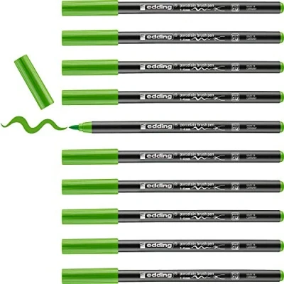 Abbildung von edding 4200 porcelein brushpen lichtgroen 10ST 1 4 mm / 4200011
