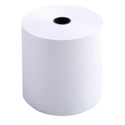 Abbildung von Exacompta 40513E 10er Pack Kassenrollen, 1 lagig Offset(holzfrei) standard, Breite: 70mm, Länge 40m, Durchmesser Kern 12mm, 60g/m², extra weiß für Tischrechner und Rechenmaschinen