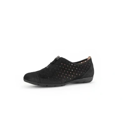 Abbildung von Gabor Damen Schaftballerinas, Frauen Flats,Ballerina Schuhe,Ballet Flats,flach,Ausgehschuhe,Abendschuhe,Flats mit Schaft,schwarz,39 EU / 6 UK