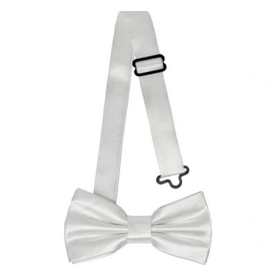 Abbildung von Ladeheid Kinder Jungen Fliege Vorgebunden, Einstellbares Band, Glänzendes Design, Ideal für Hochzeit, Geburtstag, Einschulung Strapazierfähig &amp; Stilvoll BKS (10cm x 5cm, Silber)
