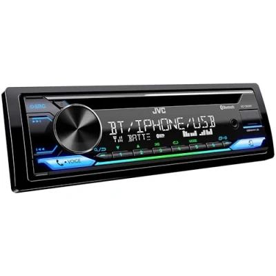 Abbildung von JVC KD T922BT CD Receiver, 1 DIN, mit Blutooth, Spotify, USB, AUX, Variable Farbbeleuchtung