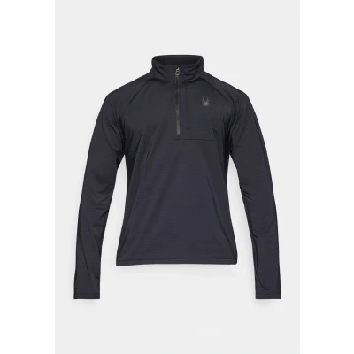 Abbildung von Spyder Gridweb 1/2 ZIP Langarmshirt, Herren, Größe: XL, Black