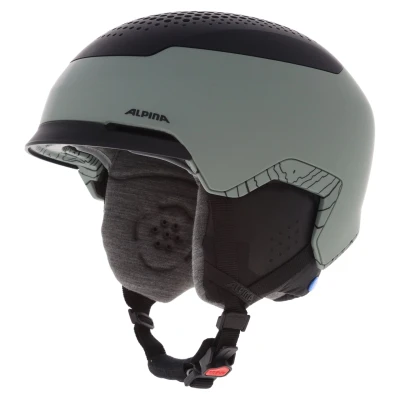 Abbildung von ALPINA Unisex Erwachsene GEMS Skihelm, Willow Green Black matt, 51 55