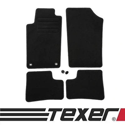 Abbildung von TEXER Textil Fußmatten Passend für Peugeot 206 (ohne 206+) Bj. 1998 2009 Basic