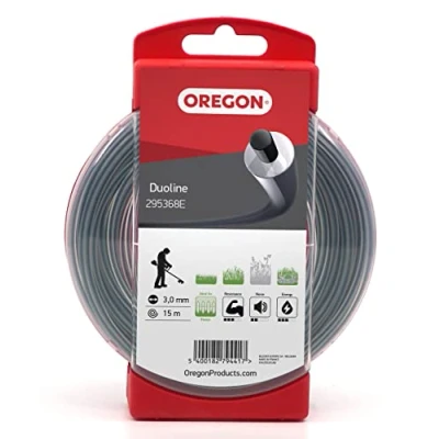 Abbildung von Oregon 295368E Duoline Mähfaden mit rundem Querschnitt, 3,0 mm, 15 Meter Spule
