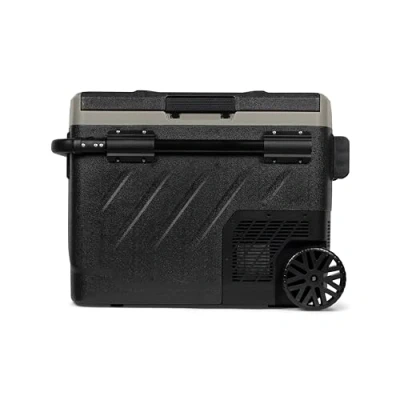 Abbildung von Steamy E Dual Zone 51 Roller, Elektrische Kompressor Kühlbox mit Rollen, 49 Liter, 12V/ 230V, zum Warmhalten und Kühlen, Für Camping