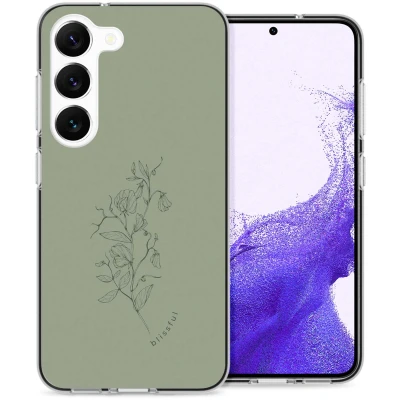 Abbildung von Samsung Galaxy S23 Hülle Silikon iMoshion Soft Case/Backcover Handyhülle Grün
