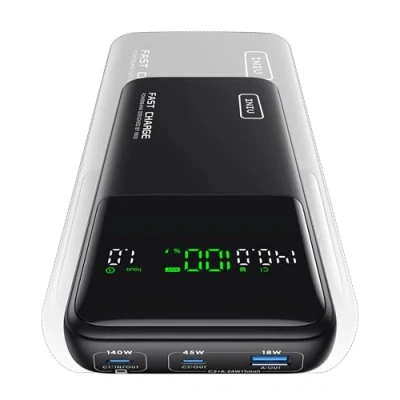 Abbildung von INIU Power Bank, 25000mAh 140W Bank Klein Aber Stark USB C Input &amp; Output for Phone Laptop, Externer Handyakkus für MacBook Pro Steam Deck iPhone 16 15 14 13 12 Samsung S23 iPad etc
