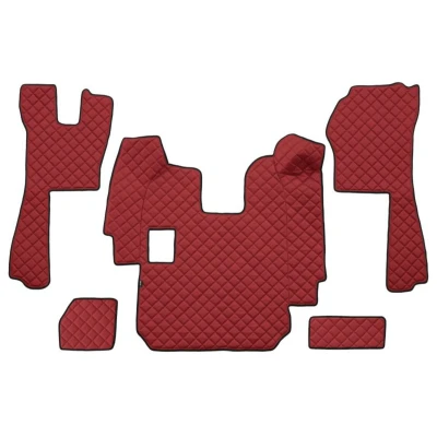 Abbildung von F CORE FL11 RED Fußmattensatz Eco Leder vorne 5 Rot