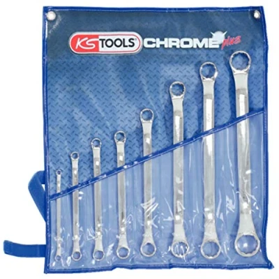 Abbildung von KS TOOLS 518.3100 Doppel Ringschlüsselsatz 1.1/4, 1/4 Chrom Vanadium Stahl