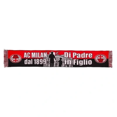 Abbildung von AC Milan Unisex Offizieller Mailand Jacquard Schal, rot/schwarz, Einheitsgröße