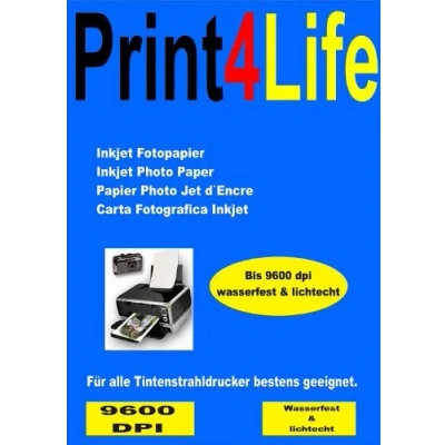 Abbildung von Print4Life P4L 100 Blatt Premium Mattes Fotopapier BEIDSEITIG 140g/m² DIN A4
