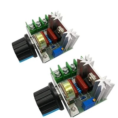 Abbildung von Fasizi 2pcs 25A PWM AC Motor Speed Control Controller 2000W Einstellbarer Spannungsregler 50 220V