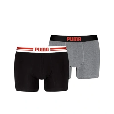 Abbildung von PUMA Boxershorts &quot;MEN EVERYDAY PLACED LOGO BOXER 2P&quot;, (2er Pack), mit elastischem Logobund