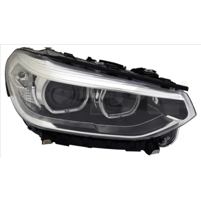 Abbildung von TYC 20 16557 06 9 Scheinwerfer rechts LED mit Tagfahrlicht, Abbiegelicht für Rechtsverkehr LED, Elektromotor