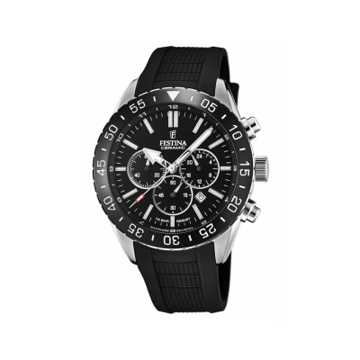 Abbildung von Festina Ceramic Chronograph, Herren, Größe: One Size, Black