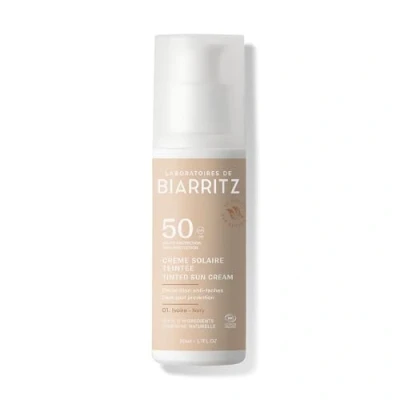 Abbildung von Laboratoires de Biarritz Getönte Sonnencreme Gesicht Elfenbein LSF50 Bio zertifiziert Hydriert, mattiert, sorgt für ein gesundes Strahlen 50 ml Made in France