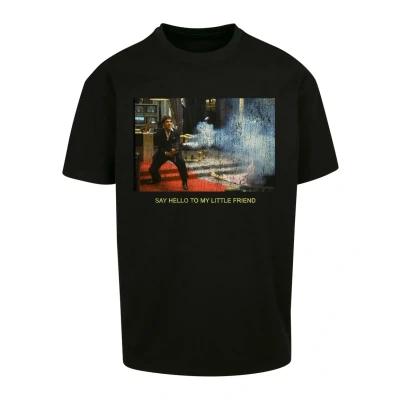 Abbildung von Upscale by Mister TEE Scarface Little Friend Oversize Tshirt print, Herren, Größe: Small, Black