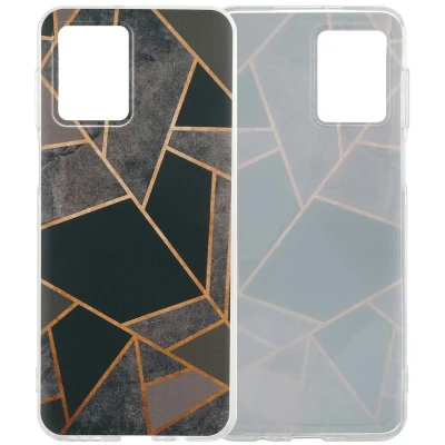 Abbildung von Motorola Moto G54 Hülle Silikon iMoshion Soft Case/Backcover Handyhülle Bunt