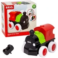 Abbildung von BRIO® Modelleisenbahn Set Push &amp; Go Zug, mit Dampf