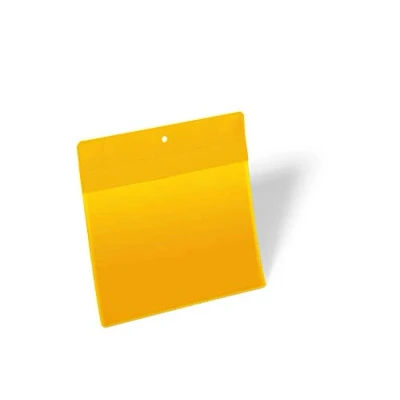 Abbildung von Durable Magnetische Kennzeichnungstasche Extra Stark A5 quer, Packung à 10 Stück, Gelb, 174604