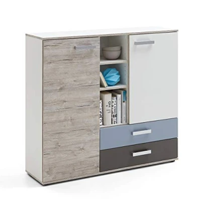 Abbildung von FMD Möbel Kommode Sideboard Higboard Stauraumkommode ca. 120 cm Nona 4